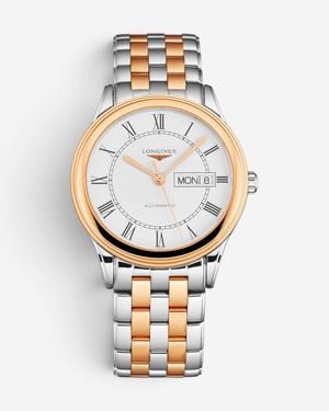 Longines Flagship Stainless Steel & 18K Automatic Watch L4899391 - Metallic