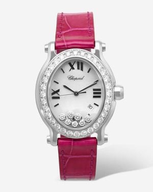 Chopard Happy Sport Stainless Steel Diamond Quartz Ladies Watch 278546-3002 - Pink