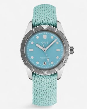 Oris Divers Sixty-Five Stainless Steel Automatic Ladies Watch 73377714055Ls - Blue