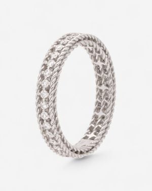 Roberto Coin Princess 18K And Diamond Ring Sz. 6.5 7771359Aw65X - Metallic