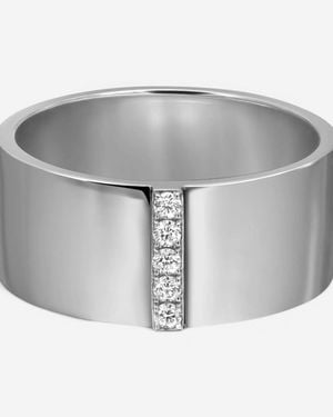 Messika Kate 18K Diamond Band Ring Sz. 6 06149-Wg-52 - Gray