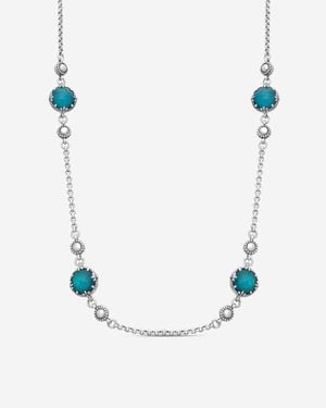 Konstantino Gen K 2 Sterling Spinel Necklace Kokj503-131-650-22 4U - Blue
