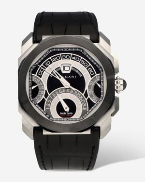 BVLGARI Octo Retrogradi Chronograph 45Mm Automatic Watch 101882 - Black