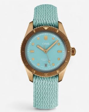 Oris Divers Sixty-Five Bronze Automatic Ladies Watch 73377713155Ls - Blue