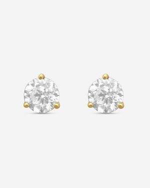 Ina Mar 2.00 Ctw Round Diamond Martini Stud Earrings St1001D-Fy-200F - Metallic