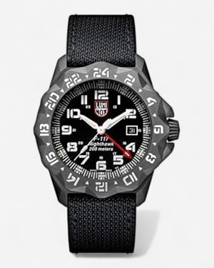 Luminox F-117 Nighthawk Stainless Steel Quartz Watch Xa.6421 - Black