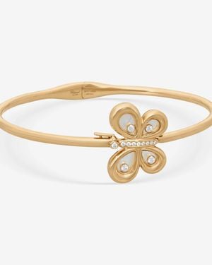 Chopard Happy Butterfly 18K Diamond Butterfly Bangle Bracelet 859511-5002 - Metallic