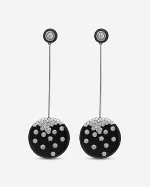 Damiani 18K Onyx And Diamond 1.37Ct. Tw. Drop Earrings 261384 - White