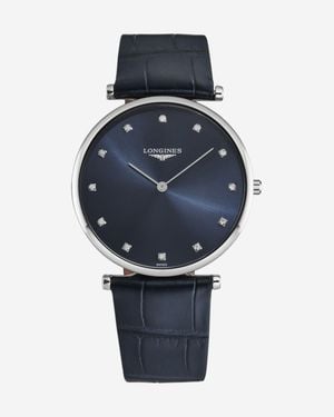 Longines Lagrande Stainless Steel Diamond Quartz Ladies Watch L4.755.4.97.2 - Blue