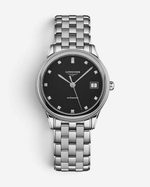 Longines Flagship Diamond Stainless Steel Automatic Watch L4.774.4.57.6 - Metallic