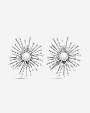 Assael Julie Parker 18K Pearl & Diamond Clip-On Earrings Jpe0001 - White