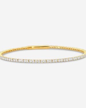 Ina Mar 2.00 Ctw Round Diamond Flex Tennis Bangle Bracelet B1100B-Fy-200F - Metallic