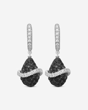 Zydo 18K, And Diamond Drop Earrings 43162 - White