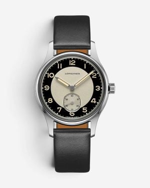 Longines Heritage Classic Stainless Steel Automatic Watch L2.330.4.93.0 - Black
