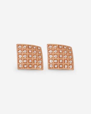 Roberto Coin Byzantine Barocco 18K Diamond Clip Earrings 7771948Axerx - Pink