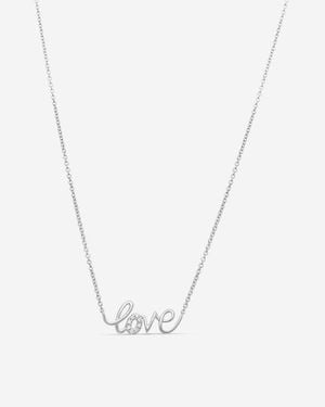 Ina Mar 14K Diamond Love Pendant Necklace Pd33319-Cs4Wh - Metallic