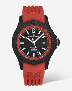 Revue Thommen Air Speed Dial Stainless Steel Automatic Watch 16070.4676 - Red