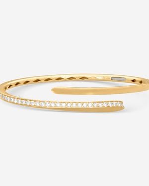 Crivelli 18K Diamond Open Bangle Bracelet B0254E-6.5 - Metallic