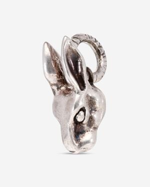 Gucci Sterling Rabbit Charm Pendant Ybg524135001 - White