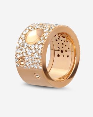 Roberto Coin Pois Moi Luna 18K Diamond Band Ring Sz. 6.5 8882510Ah65X - Metallic