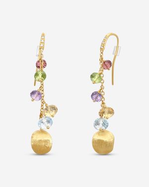 Marco Bicego Africa Multi-Gemstone 18K Drop Earrings Ob1861-Ab - Metallic