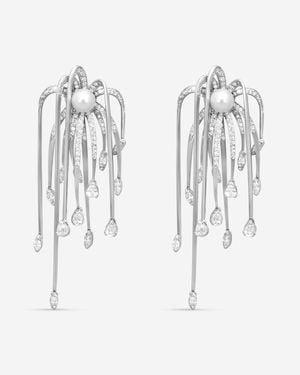 Assael Julie Parker 18K Akoya Cultured Pearl & Diamond Earrings Jpe00 - White