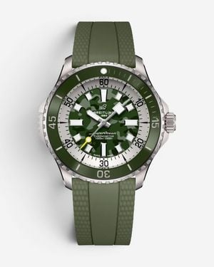 Breitling Superocean Titanium Automatic Watch E10379D31L1S1 - Green