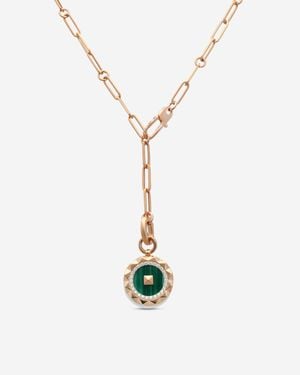 Roberto Coin Obelisco 18K Diamond & Malachite Pendant Necklace 8883122Ax19Xm - Metallic
