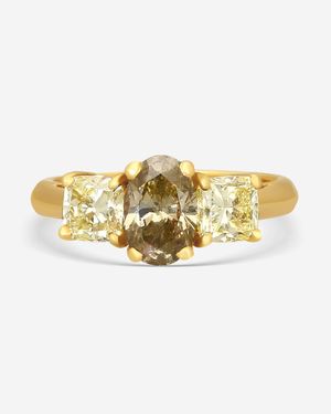 Assael 18K Diamond Statement Ring Sz. 6 R2762 - Metallic