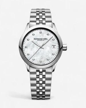 Raymond Weil Freelancer Stainless Steel Quartz Diamond Ladies Watch 5634-St-97081 - Metallic