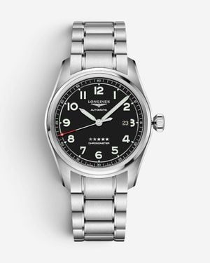 Longines Spirit Prestige Edition Stainless Steel Automatic Watch L38114539 - Metallic