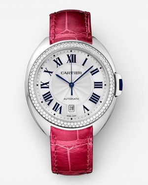 Cartier Ballon Bleu Stainless Steel Automatic Watch Wjcl0011 - Red