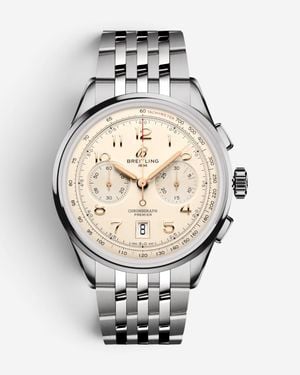 Breitling Premier Chronograph Stainless Steel Automatic Watch Ab0145211G1A - Metallic