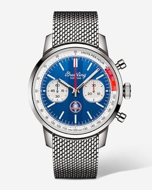 Breitling Top Time B01 Shelby Cobra Stainless Steel Automatic Watch Ab01763A1C1A1 - Metallic