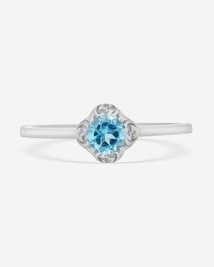 Gucci Interlocking G 18K Topaz Ring Sz. 5 Ybc662428004009 - Blue