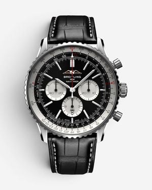 Breitling Navitimer Chronograph Stainless Steel Automatic Watch Ab0137211B - Metallic