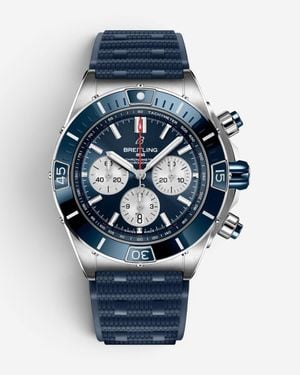 Breitling Super Chronomat Stainless Steel Automatic Watch Ab0136161C1S1 - Blue