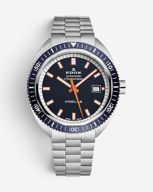 Edox Hydrosub Stainless Steel Automatic Watch 80128-3Bum-Buio - Metallic