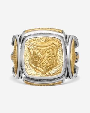 Konstantino Byzantium Sterling & Bronze Ring Sz. 10 Dkj550-131-300 - White