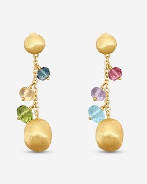 Marco Bicego Africa Multi-Gemstone 18K Drop Earrings Ob1860_Mix02 - Metallic