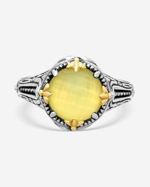 Konstantino Gen K 2 Sterling & 18K Agate Ring Sz.7 Dkj1006-64 - Metallic