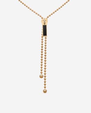 Roberto Coin Princess 18K Diamond & Jade Tassel Necklace 8882999 - Metallic