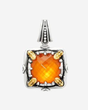 Konstantino Gen K Sterling And 18K Pendant Mekj709-547 - Orange