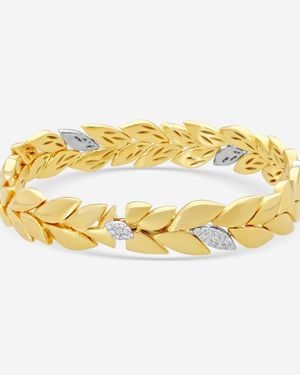 Roberto Coin Petals 18K & Diamond Bangle Bracelet 8882972Ajlbx - Metallic