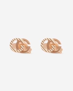 Gucci Running Gg 18K Stud Earrings Ybd65221900300U - Pink