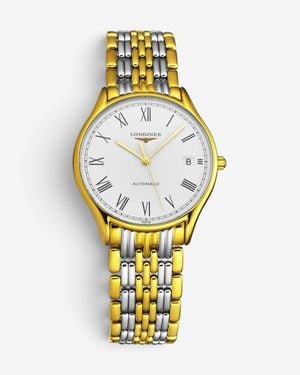 Longines Lyre Steel & 18K Plated Automatic Watch L4.860.2.11.7 - Metallic