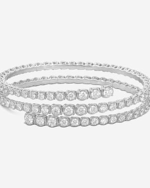 Ina Mar 18K 16.18 Ctw. Round Diamond Bangle Bracelet Abg40145Ia-Wqi070 - White