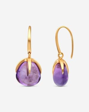 Pomellato Veleno 18K Amethyst Earrings O.B303/07/01 - Pink