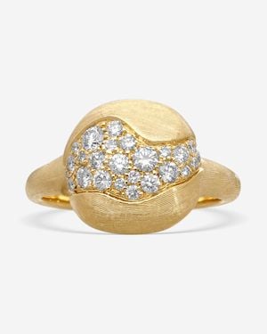 Marco Bicego Africa 18K Diamond Statement Ring Sz. 7.5 Ab592_B_Y_02 - Metallic