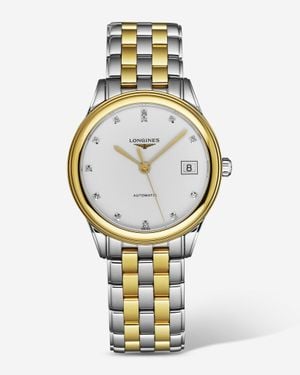 Longines Les Grandes Flagship Two-Tone Diamond Automatic Watch L47743277 - Metallic